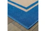 2'3"x7'5" Outdoor Rug-Blue Double Border - Detail