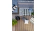 8'x11' Outdoor Rug-Black & White Cabana Stripe - Room