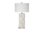 30 Inch Cream Shell Column Table Lamp - Signature