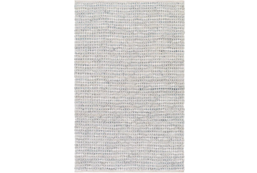 6'x9' Rug-Leather And Cotton Grid Grey - 360