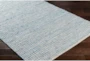 6'x9' Rug-Leather And Cotton Grid Grey - Detail