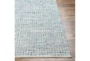 6'x9' Rug-Leather And Cotton Grid Grey - Material