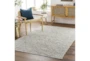 4'x6' Rug-Leather And Cotton Grid Pale Blue - Room