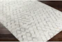 8'x10' Rug-Viscose/Hide Honeycomb Light Grey - Detail
