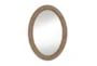 30X41 Natural Jute Rope Classic Oval Wall Mirror - Signature