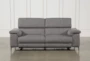 Talin Grey 85" Power Reclining Sofa with Adjustable Headrest & USB - Top
