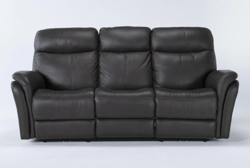 Bowie Leather 85" Power Reclining Sofa with Power Headrest & USB - 360