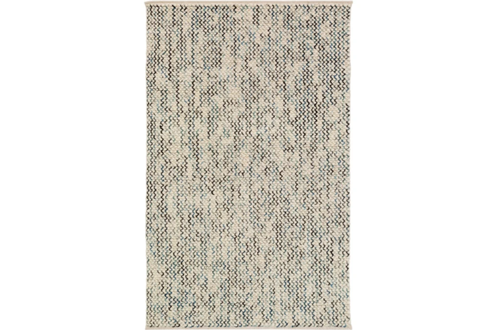 5'x7'5" Rug-Cormac Woven Wool Blue