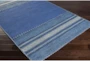 8'x10' Rug-Tassel Cotton Flatweave Blue - Detail