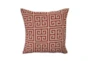 Accent Pillow-Greek Key Red 18X18 - Signature