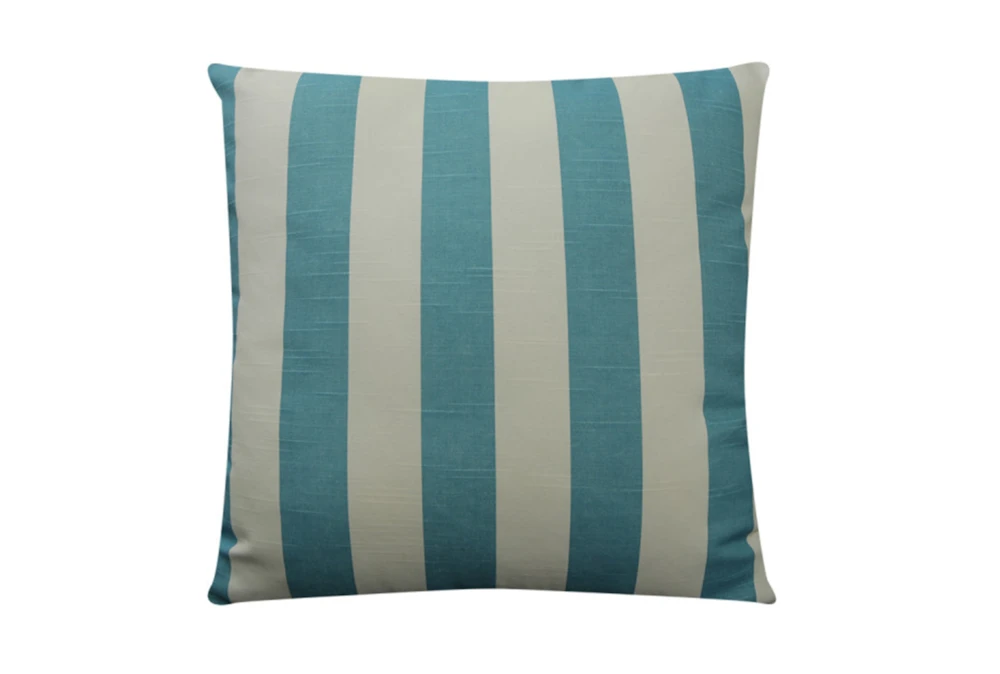 Accent Pillow-Wide Stripe Teal 18X18