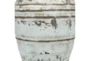 3 Piece Set White Wash Vases - Detail