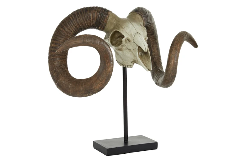 Sheep Skull On Stand - 360