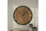 Wood Metal Wall Clock - Room