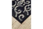 10'x13'1" Rug-Black And Ivory Scroll - Front