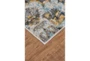 5'x8' Rug-Cobalt And Yellow Large Medallion - Front