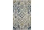 5'x8' Rug-Cobalt And Yellow Large Medallion - Signature