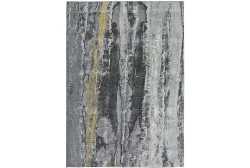 5'x8' Rug-Grey And Yellow Faux Bois - 360
