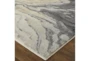 5'x8' Rug-Grey And Yellow Marbled Swirl - Front