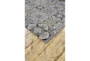 8'x11' Rug-Grey And Yellow Traditional Medallions - Detail