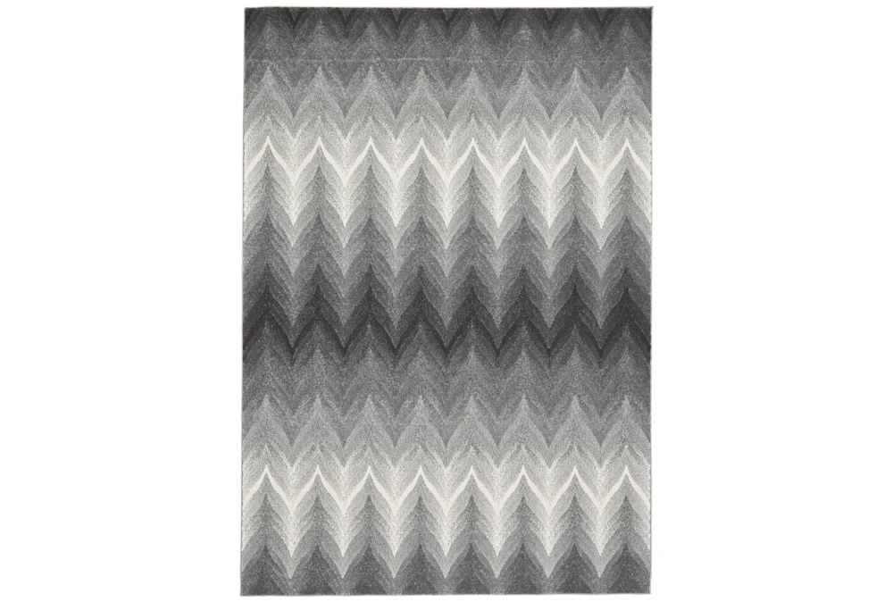 5'x8' Rug-Charcoal Ombre Flamestitch