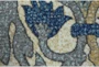 8'x11' Rug-Cobalt And Yellow Damask - Detail