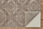 5'x7'5" Rug-Grey And Buttercream Faded Medallions - Bottom