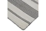 4'x6' Rug-Recycled Pet Black Pin Stripes - Front