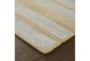 8'x11' Rug-Recycled Pet Gold Pin Stripes - Front