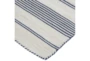 8'x11' Rug-Recycled Pet Navy Pin Stripes - Front