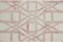 10' Round Rug-Blush Pink Tie Dye Trellis - Detail