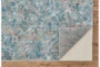 2'6"x8' Rug-Blue And Grey Strie Damask - Detail