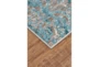 2'6"x8' Rug-Blue And Grey Strie Damask - Front