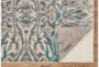 2'6"x8' Rug-Turquoise And Grey Kaleidoscope Damask - Detail