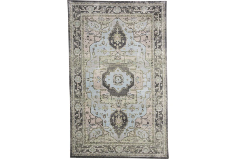 10'x13'1" Rug-Spa And Green Global Traditional Pattern - 360