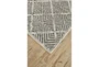 8'x11' Rug-Charcoal Distressed Diamonds - Front