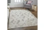 9'6"x12'6" Rug-Pewter And Cream Ikat - Room
