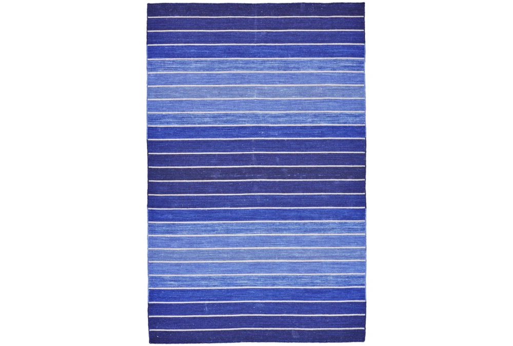 2'x3' Rug-Indigo Ombre Stripe Flat Weave