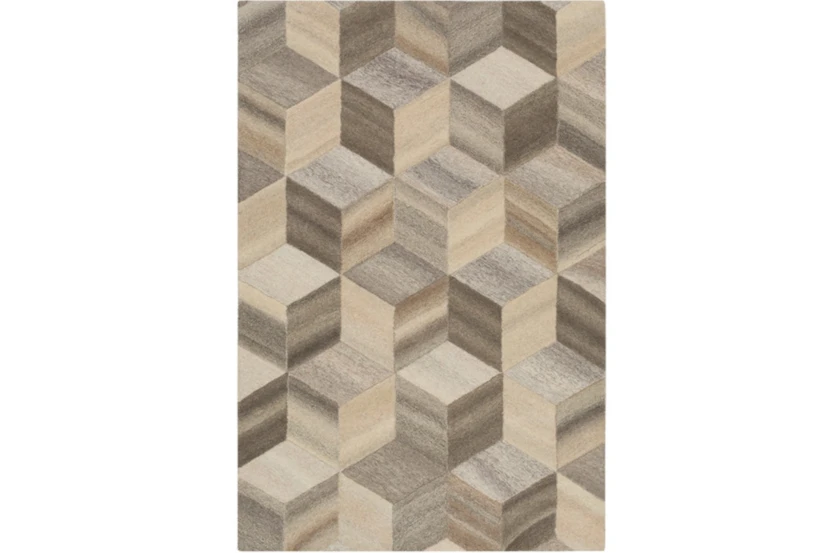 8'x10' Rug-Geo Woven Natural Wool - 360