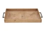 3 Inch Wood Metal Tray - Signature