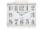 15 Inch White Grand Hotel Wall Clock - Detail