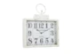15 Inch White Grand Hotel Wall Clock - Material