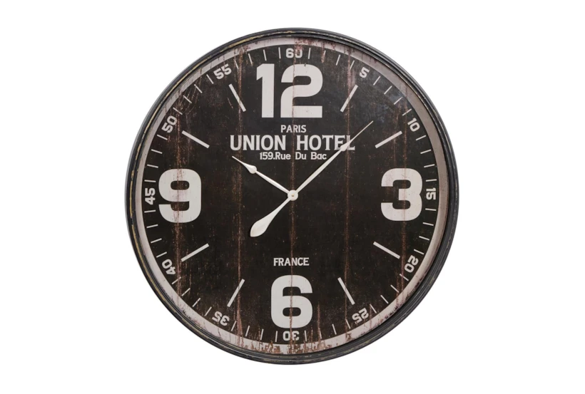 35 Inch Union Hotel Wall Clock - 360