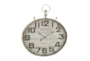 36 Inch Old Town White Washed Wall Clock - Material