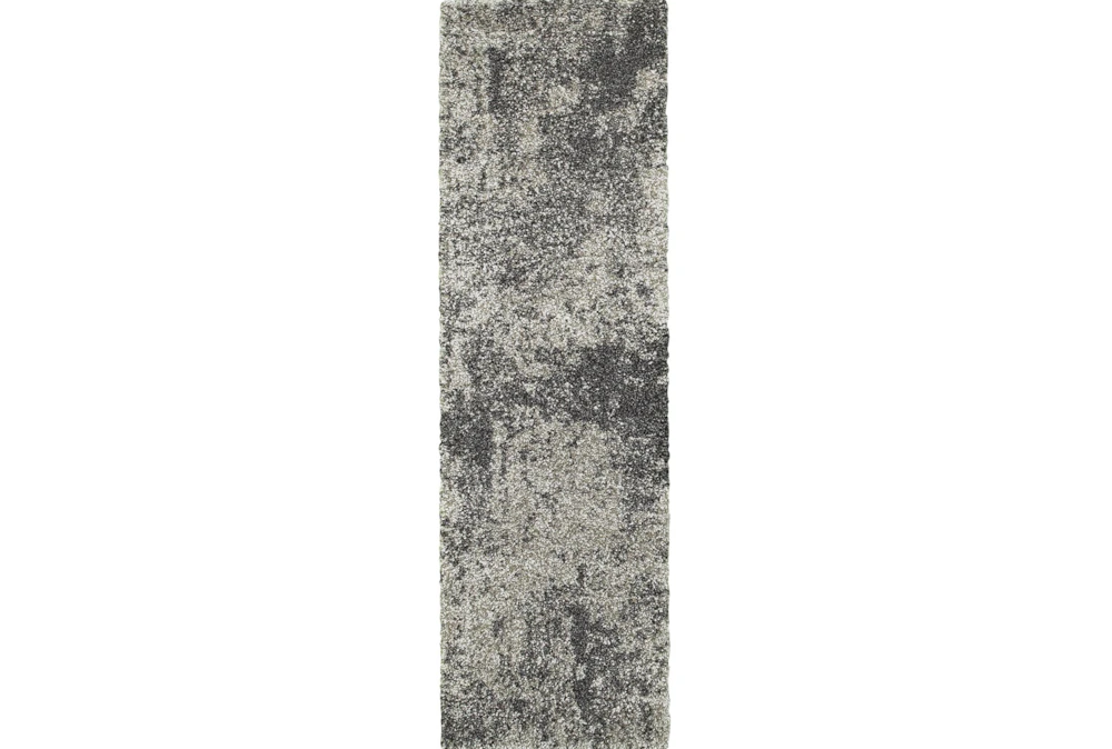 2'3"x7'5" Rug-Beverly Shag Graphite Faded
