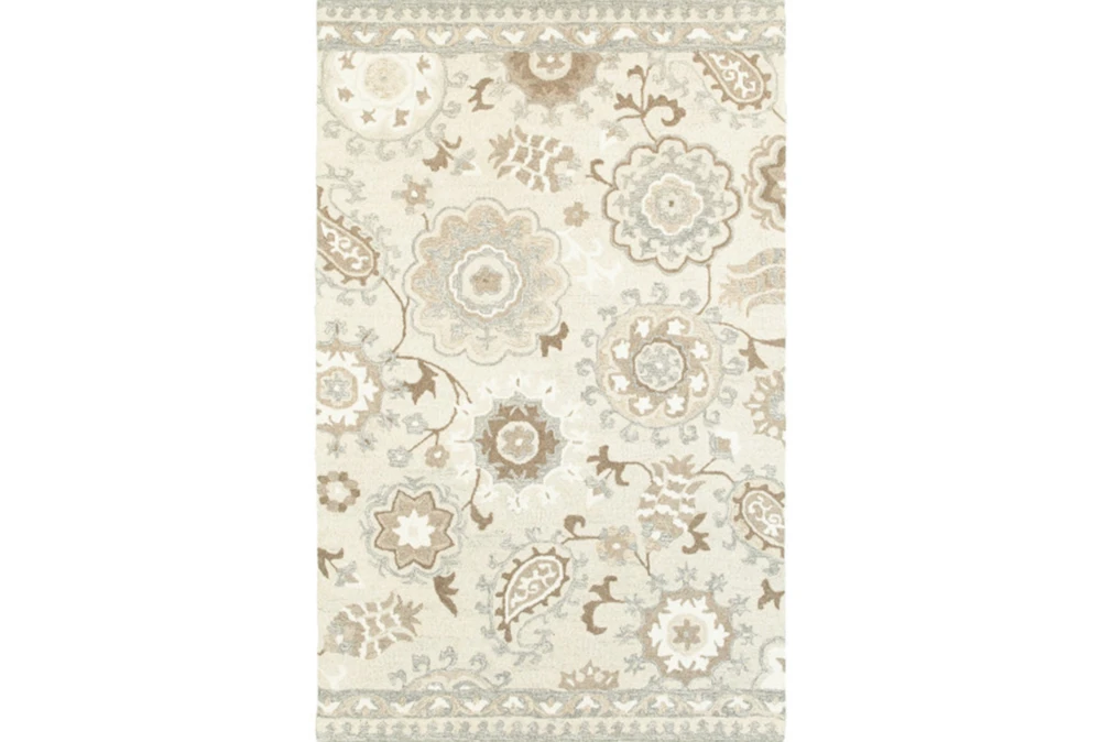 8'x10' Rug-Tinley Stylized Floral Taupe