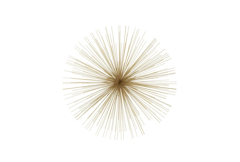 32 Inch Metal Gold Wire Wall Decor - 360