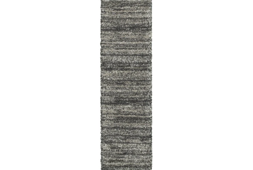 2'3"x7'5" Rug-Beverly Shag Stripe Grey - 360