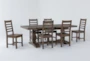 Caden 84" Dining With Side Chair Set For 6 - Side