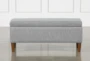 Dean Charcoal Storage Bench - Side